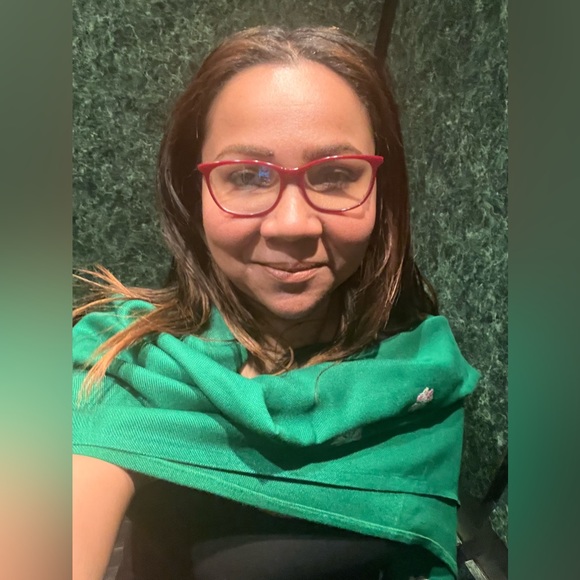 Large green Palestinian 🇵🇸 scarf with embroidery - Picture 4 of 4